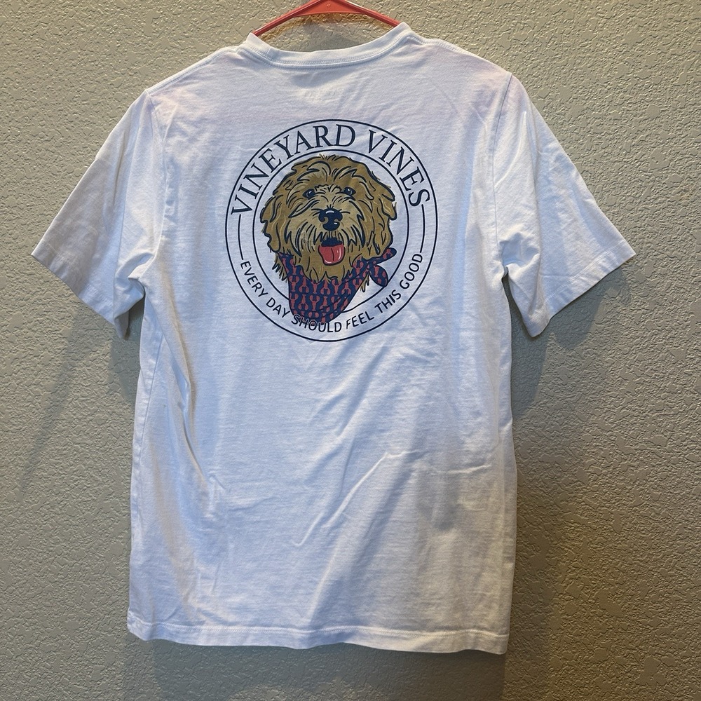 Vineyard Vines Boys‎ Tshirt Golden Doodle Dog White Extra Large